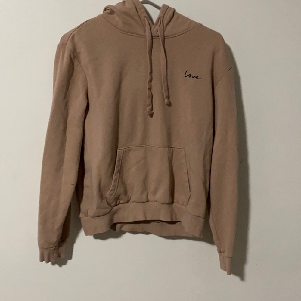 Hoodie by divide h&m blush pink/tan